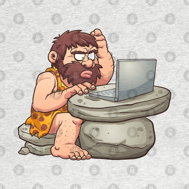 caveman computer by Mako Design 